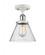 Cone - 1 Light - 8 inch - White Polished Chrome - Semi-Flush Mount (3442|916-1C-WPC-G44)