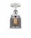 Bell - 1 Light - 5 inch - White Polished Chrome - Semi-Flush Mount (3442|916-1C-WPC-G53-LED)