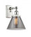 Cone - 1 Light - 8 inch - White Polished Chrome - Sconce (3442|916-1W-WPC-G43-LED)