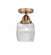 Colton - 1 Light - 6 inch - Antique Copper - Semi-Flush Mount (3442|288-1C-AC-G302)