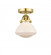 Olean - 1 Light - 7 inch - Satin Gold - Semi-Flush Mount (3442|288-1C-SG-G321)
