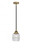 Colton - 1 Light - 6 inch - Black Antique Brass - Stem hung - Mini Pendant (3442|288-1S-BAB-G302-LED)