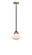 Olean - 1 Light - 7 inch - Black Antique Brass - Stem hung - Mini Pendant (3442|288-1S-BAB-G321-LED)