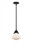 Olean - 1 Light - 7 inch - Matte Black - Stem hung - Mini Pendant (3442|288-1S-BK-G321-LED)