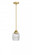 Colton - 1 Light - 6 inch - Satin Gold - Stem hung - Mini Pendant (3442|288-1S-SG-G302)