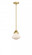 Olean - 1 Light - 7 inch - Satin Gold - Stem hung - Mini Pendant (3442|288-1S-SG-G321)