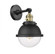 Hampden - 1 Light - 7 inch - Black Antique Brass - Sconce (3442|203SW-BAB-HFS-62-BK)