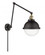 Hampden - 1 Light - 9 inch - Black Antique Brass -Adjustable Swing Arm (3442|238-BAB-HFS-84-BK-LED)