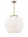 Athens - 1 Light - 18 inch - Antique Brass - Stem Hung - Pendant (3442|221-1S-AB-G121-18)