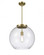 Athens - 1 Light - 16 inch - Antique Brass - Cord hung - Pendant (3442|221-1S-AB-G124-16)