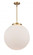 Beacon - 1 Light - 18 inch - Brushed Brass - Cord hung - Pendant (3442|221-1S-BB-G201-18)