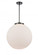 Beacon - 1 Light - 18 inch - Matte Black - Cord hung - Pendant (3442|221-1S-BK-G201-18)