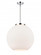 Athens - 1 Light - 18 inch - Polished Chrome - Stem Hung - Pendant (3442|221-1S-PC-G121-18-LED)