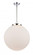 Beacon - 1 Light - 18 inch - Polished Chrome - Stem Hung - Pendant (3442|221-1S-PC-G201-18-LED)
