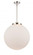 Beacon - 1 Light - 18 inch - Polished Nickel - Stem Hung - Pendant (3442|221-1S-PN-G201-18)
