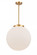 Beacon - 1 Light - 16 inch - Satin Gold - Stem Hung - Pendant (3442|221-1S-SG-G201-16)