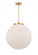 Beacon - 1 Light - 18 inch - Satin Gold - Stem Hung - Pendant (3442|221-1S-SG-G201-18-LED)