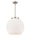 Athens - 1 Light - 16 inch - Brushed Satin Nickel - Stem Hung - Pendant (3442|221-1S-SN-G121-16-LED)