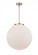 Beacon - 1 Light - 18 inch - Brushed Satin Nickel - Stem Hung - Pendant (3442|221-1S-SN-G201-18-LED)