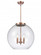 Athens - 3 Light - 18 inch - Antique Copper - Cord hung - Pendant (3442|221-3S-AC-G122-18)