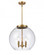 Athens - 3 Light - 16 inch - Brushed Brass - Cord hung - Pendant (3442|221-3S-BB-G122-16)