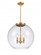 Athens - 3 Light - 18 inch - Satin Gold - Stem hung - Pendant (3442|221-3S-SG-G122-18)