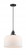 Bell - 1 Light - 12 inch - Matte Black - Cord hung - Mini Pendant (3442|201CSW-BK-G71-L-LED)