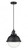 Hampden - 1 Light - 9 inch - Matte Black - Cord hung - Mini Pendant (3442|201CSW-BK-HFS-84-BK)