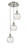 Athens Deco Swirl - 3 Light - 12 inch - Brushed Satin Nickel - Cord hung - Multi Pendant (3442|113B-3P-SN-G1213-6)