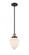 Bullet - 1 Light - 7 inch - Black Antique Brass - Stem Hung - Mini Pendant (3442|201S-BAB-G661-7-LED)