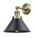 Briarcliff - 1 Light - 10 inch - Antique Brass - Sconce (3442|203-AB-M10-BK-LED)