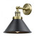 Briarcliff - 1 Light - 10 inch - Antique Brass - Adjustable Sconce (3442|203-AB-M10-BK-LED)