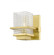 Wellfleet - 1 Light - 5 inch - Satin Gold - Bath Vanity Light (3442|310-1W-SG-CL-LED)