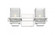 Wellfleet - 2 Light - 15 inch - Polished Chrome - Bath Vanity Light (3442|310-2W-PC-CL)
