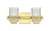 Wellfleet - 2 Light - 15 inch - Satin Gold - Bath Vanity Light (3442|310-2W-SG-CL)