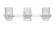 Wellfleet - 3 Light - 24 inch - Polished Chrome - Bath Vanity Light (3442|310-3W-PC-CL-LED)