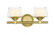 Laguna - 2 Light - 15 inch - Satin Gold - Bath Vanity Light (3442|311-2W-SG-CLW-LED)