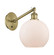 Athens - 1 Light - 8 inch - Antique Brass - Adjustable Sconce (3442|317-1W-AB-G121-8)