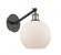 Athens - 1 Light - 8 inch - Black Antique Brass - Adjustable Sconce (3442|317-1W-BAB-G121-8-LED)