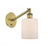 Cobbleskill - 1 Light - 5 inch - Brushed Brass - Adjustable Sconce (3442|317-1W-BB-G111-LED)