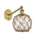 Farmhouse Rope - 1 Light - 8 inch - Brushed Brass - Sconce (3442|317-1W-BB-G122-8RB)