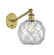 Farmhouse Rope - 1 Light - 8 inch - Brushed Brass - Sconce (3442|317-1W-BB-G122-8RW-LED)