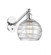 Athens Deco Swirl - 1 Light - 8 inch - Polished Chrome - Adjustable Sconce (3442|317-1W-PC-G1213-8-LED)