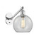 Athens - 1 Light - 8 inch - Polished Chrome - Adjustable Sconce (3442|317-1W-PC-G122-8)