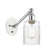 Hadley - 1 Light - 5 inch - White Polished Chrome - Adjustable Sconce (3442|317-1W-WPC-G342-LED)