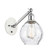 Waverly - 1 Light - 6 inch - White Polished Chrome - Adjustable Sconce (3442|317-1W-WPC-G362-LED)