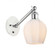 Norfolk - 1 Light - 6 inch - White Polished Chrome - Adjustable Sconce (3442|317-1W-WPC-G461-6-LED)