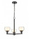 Cairo - 3 Light - 20 inch - Black - Chain Hung - Pendant (3442|330-3CR-BK-CLW)