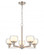 Cairo - 5 Light - 20 inch - Satin Nickel - Chain Hung - Chandelier (3442|330-5CR-SN-CLW-LED)