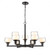 Cairo - 9 Light - 30 inch - Black - Chain Hung - Chandelier (3442|330-9CR-BK-CLW)